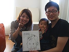 似顔絵をお描きした男の子