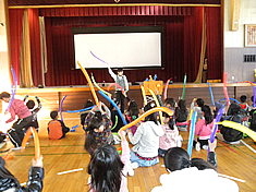 バルーンアート体験教室の様子