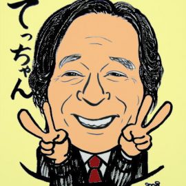 リアルさに可愛らしさも加わった男性俳優の似顔絵